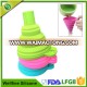 Collapsable Mini Beer Silicone Funnel Foldable Silicone Rubber Funnel