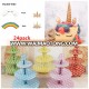 Unicorn Cake Topper Polymer Clay Unicorn Horn Ears Set Birthday Cake Decor